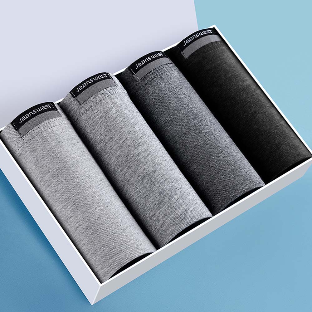 Boxer Brief Pack Cotton - 2/3/4Pcs 복서 남자 코튼 통기성 남자