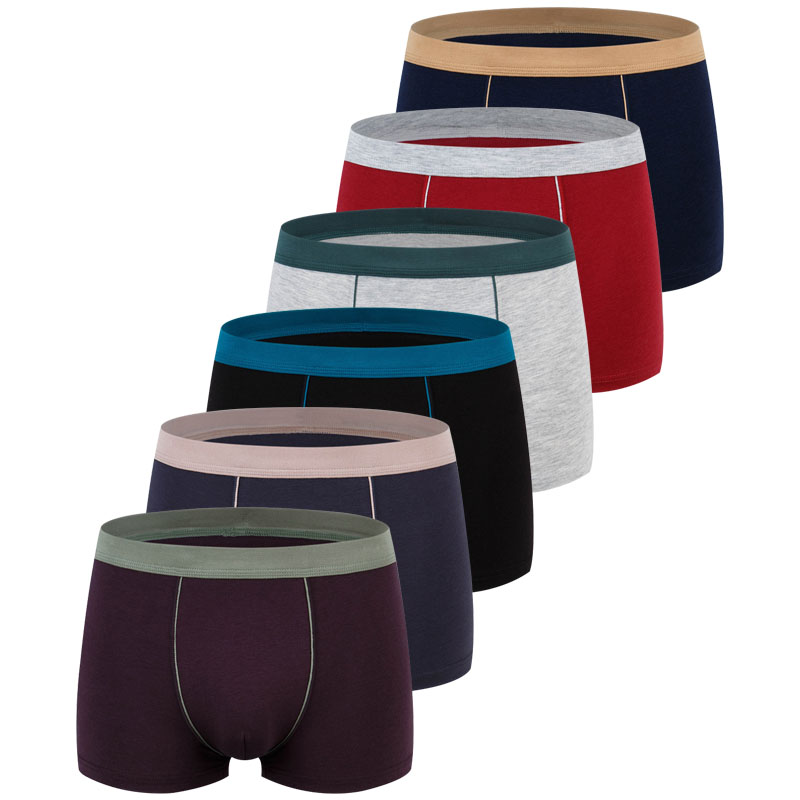 Boxer Brief Pack Cotton - 대형 원활한 속옷 남자 솔리드 코튼