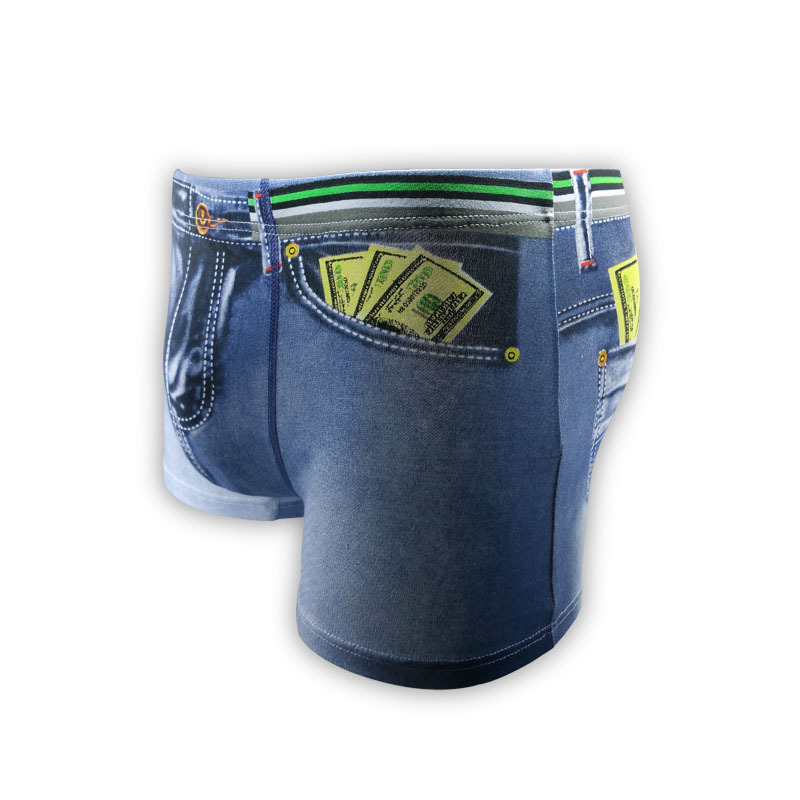 3 개/몫 남자 복서 반바지 데님 인쇄 면화 속옷 트렁 - Boxer Brief Pack Cotton 리뷰 및 가격